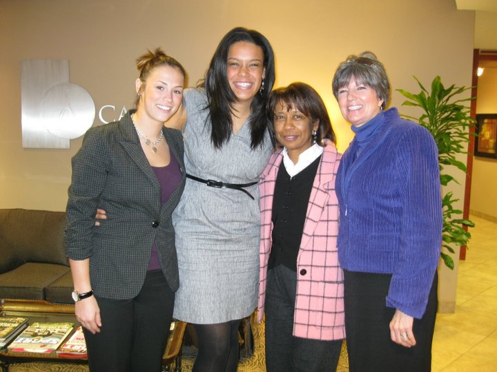 Lauren Aitch alongside others in a group photo