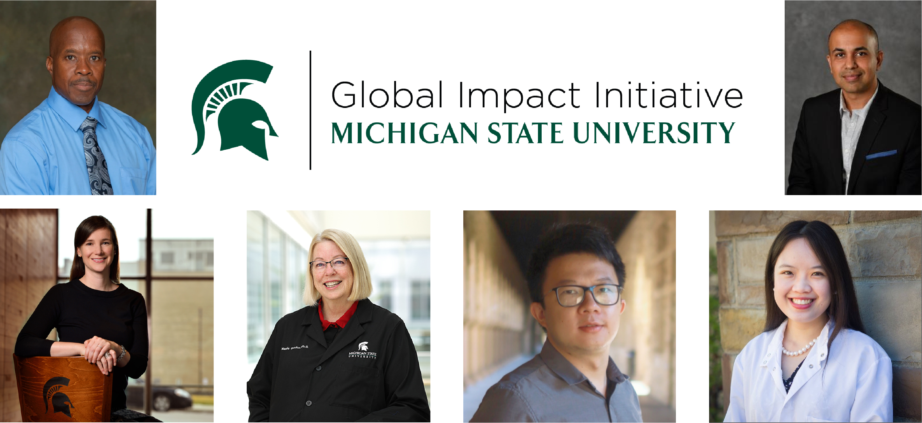montage of global impacts faculty