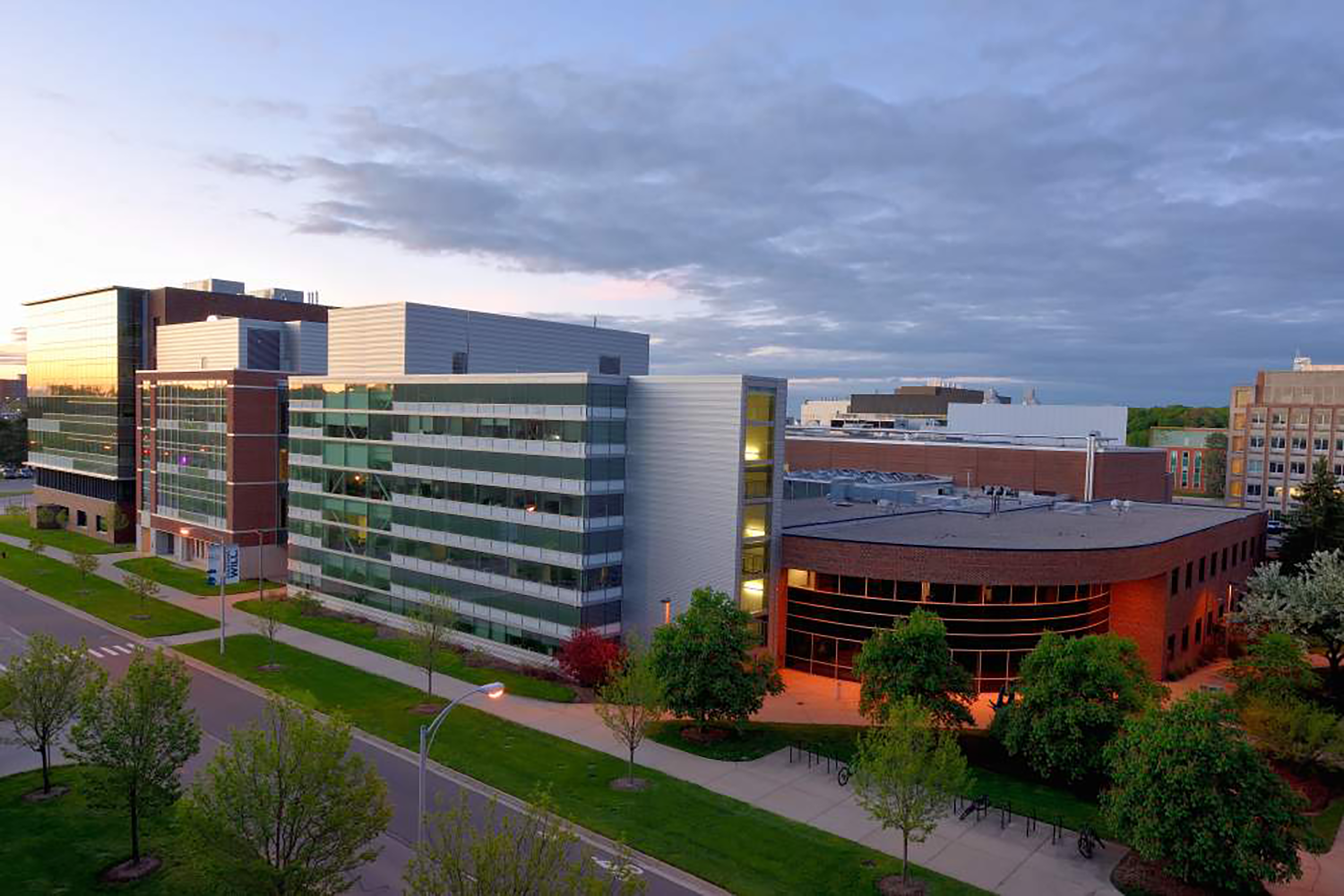 Exterior view of the Facility for Rare Isotope Beams on the campus of Michigan State University