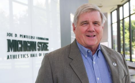 Dan Gould in the MSU Athletics Building