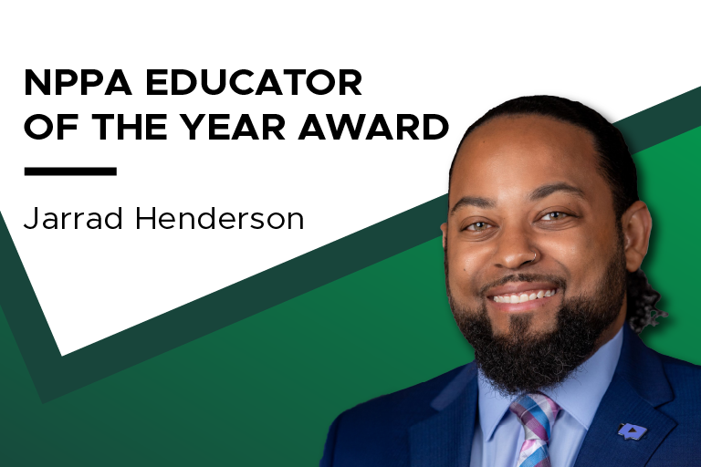 NPPA Educator Of The Year Award Jarrad Henderson