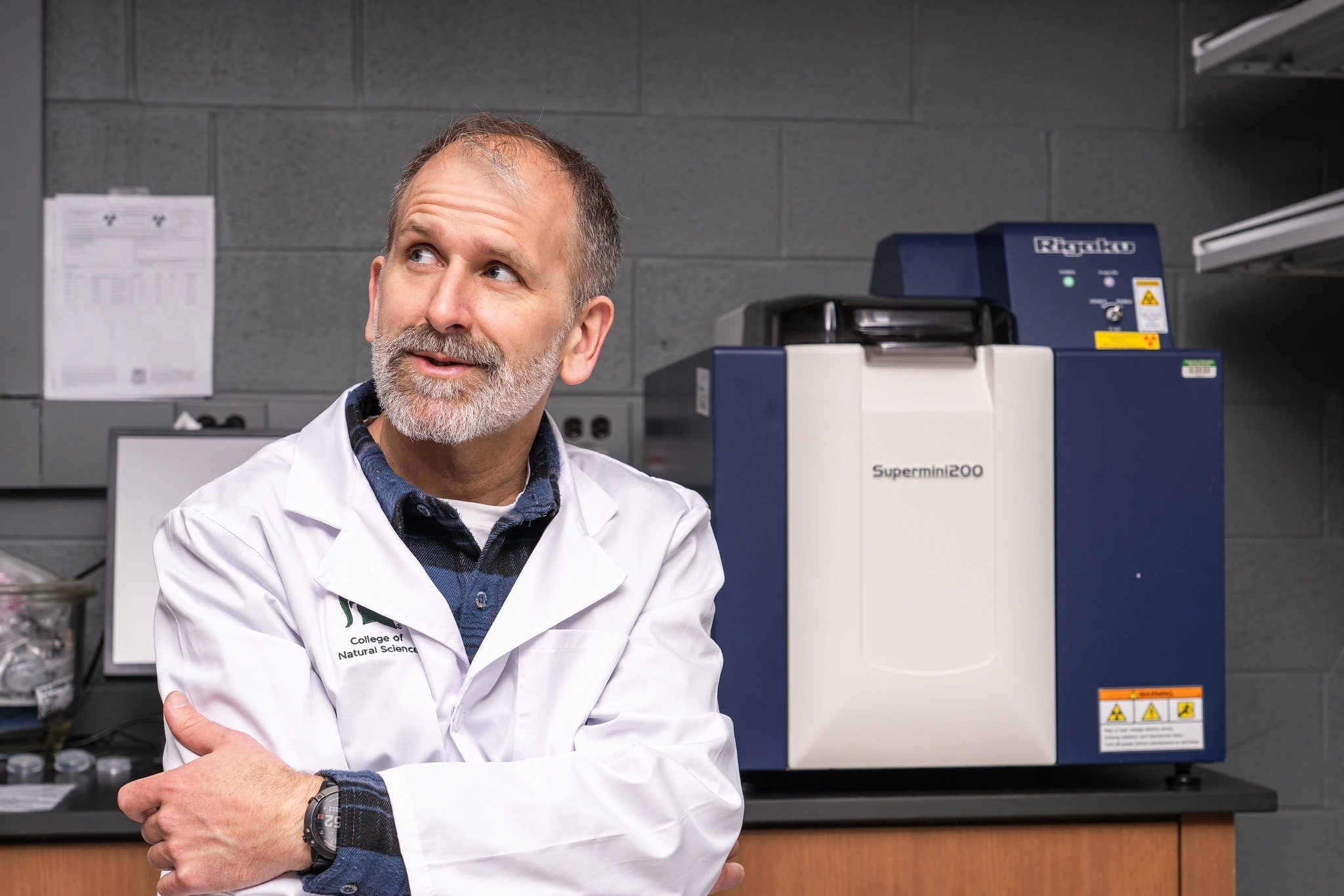 Tyrone Rooney studies continental rifting using rock chemistry. Photo by Finn Gomez.