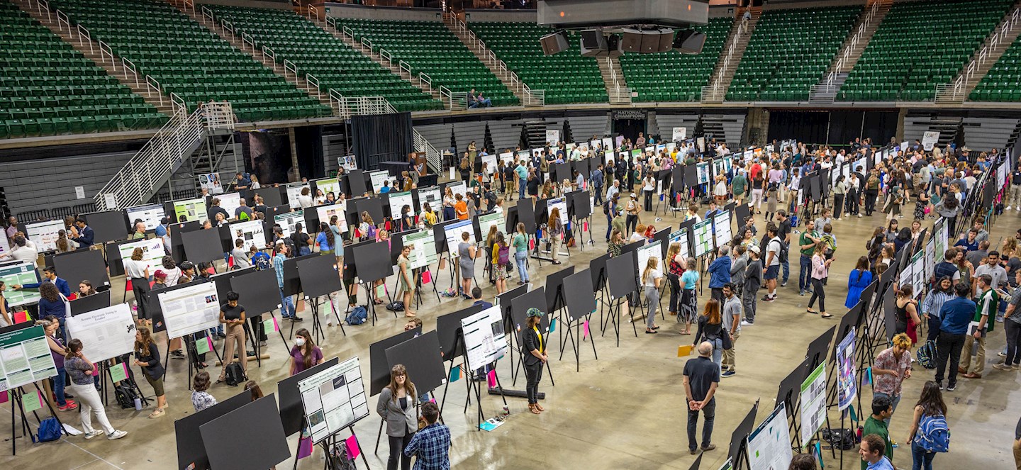 UURAF students presenting at the Jack Breslin Center