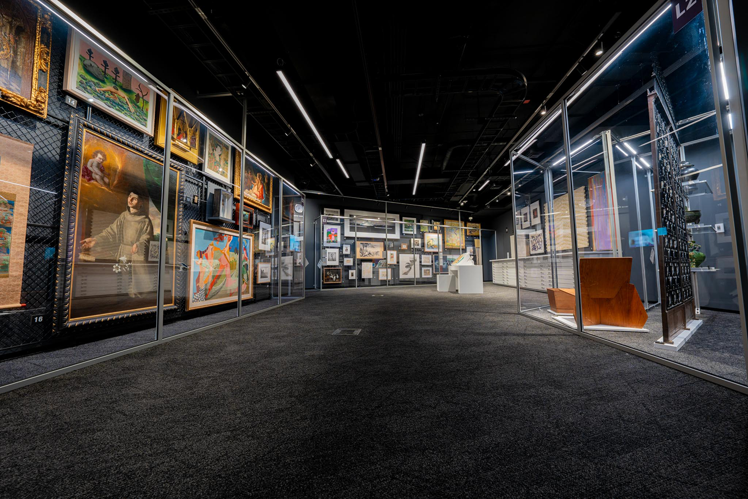 Art collection on display at Broad Art Musuem