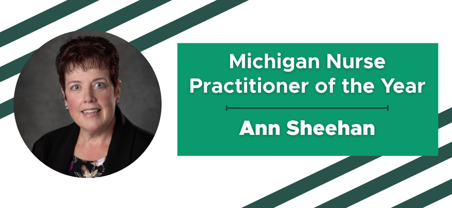 Michigan Nurse Practitioner of the Year, Ann Sheehan