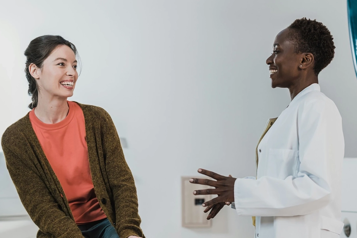 Woman talking with her Doctor
