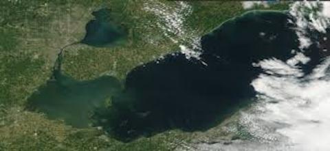 Lake Erie map view