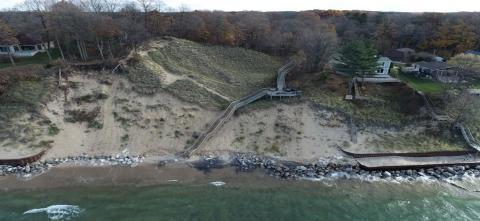 Lake Michigan shoreline