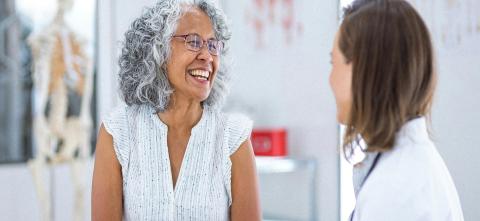 Doctor consulting patient