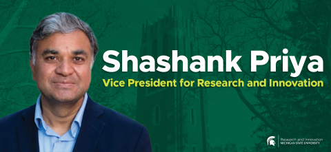 Shashank Priya, Vice President for Research and Innovation