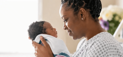 Person holding baby