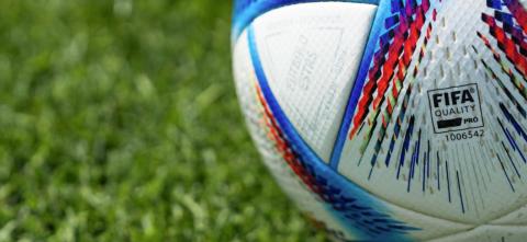 FIFA ball on a field