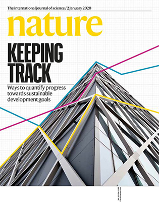 Cover of Nature Magazine for January 2, 2020