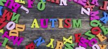Blocks spelling out the word autism