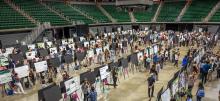 UURAF students presenting at the Jack Breslin Center