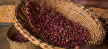 Red beans in a basket