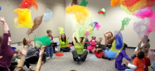 Art classroom celebrating