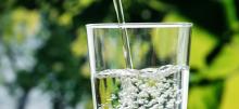 Water being poured into glass