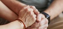 Person holding hands with another person