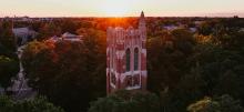 Beaumont Tower at sunset