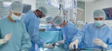 Surgeons operating